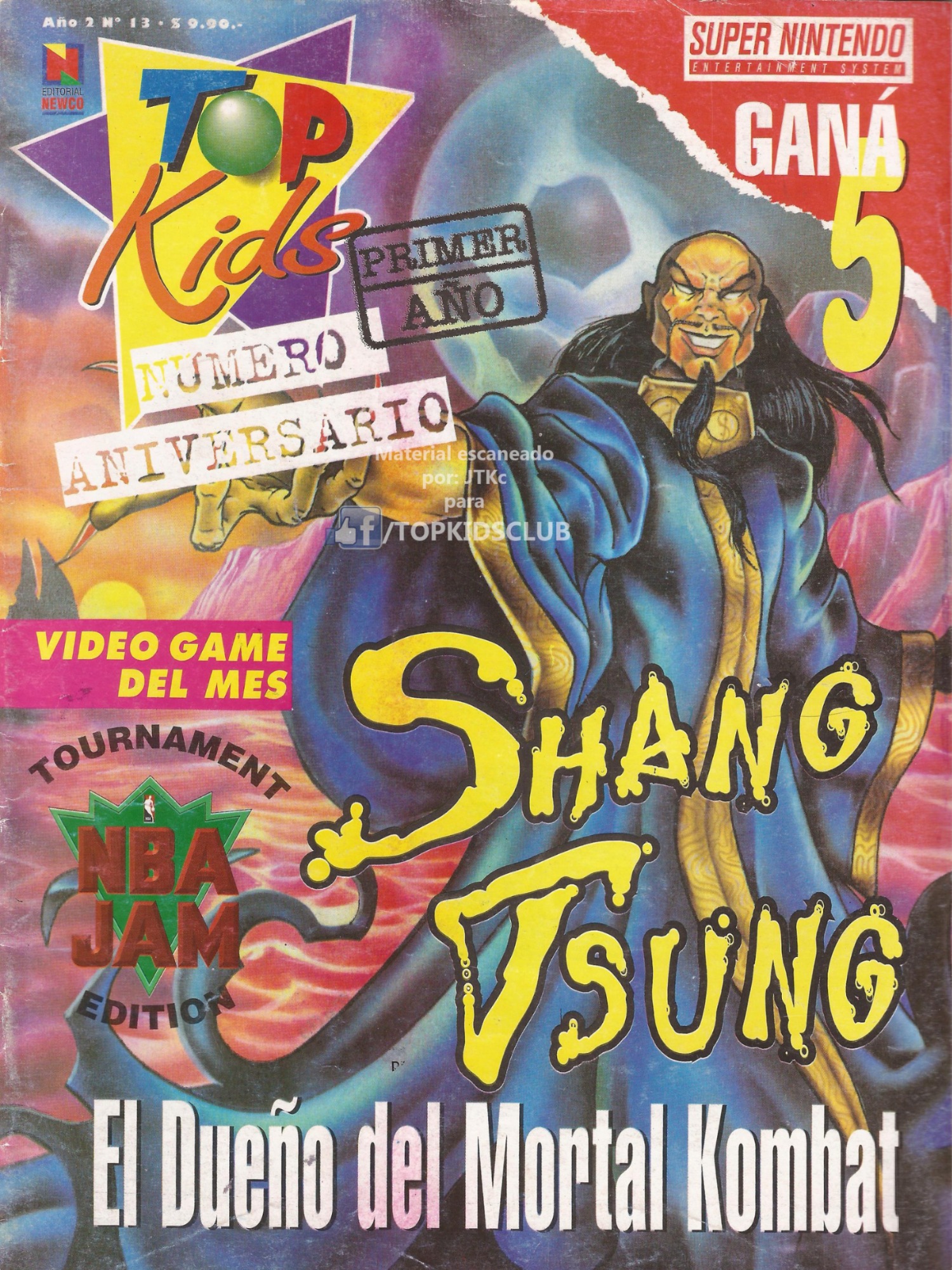 Revista Top Kids #13 - Shang Tsung (viejo)