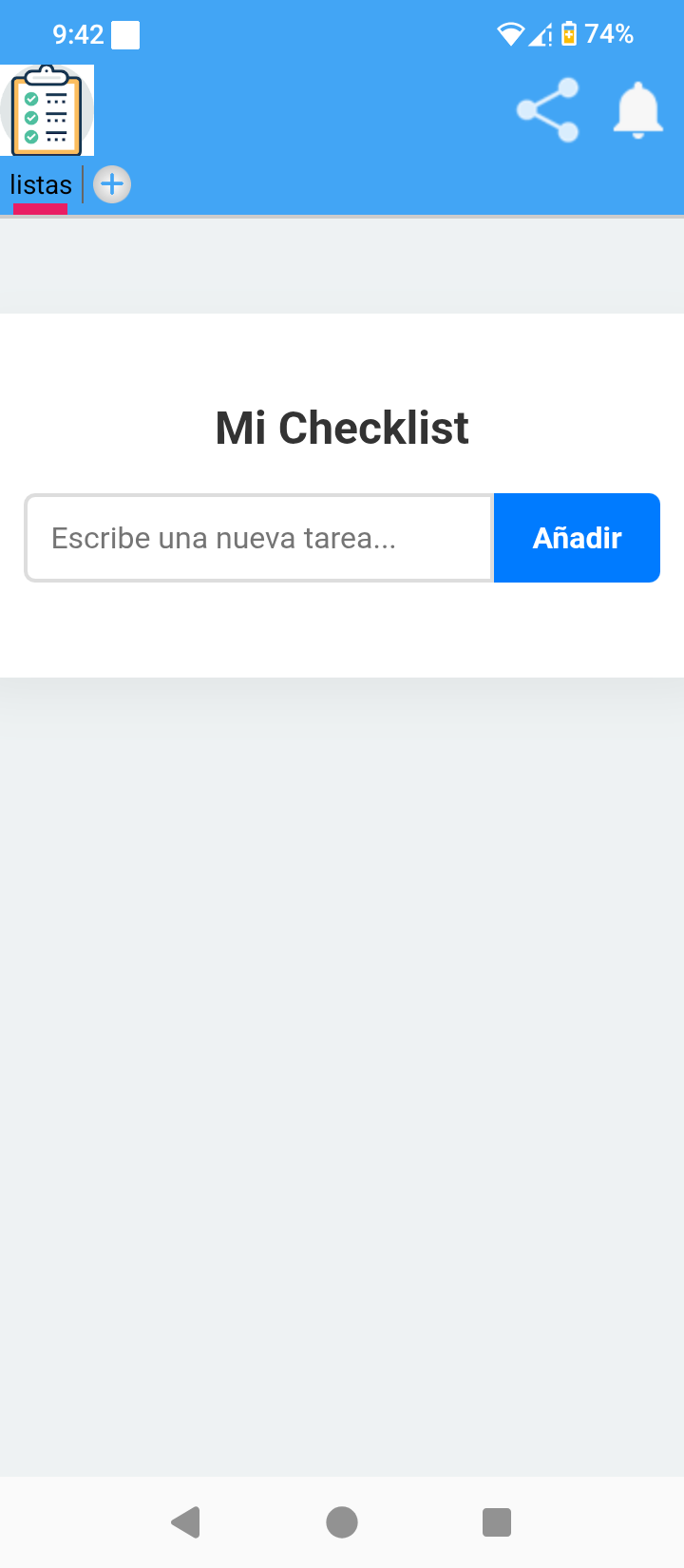 Aplicación para hacer la lista de la compra