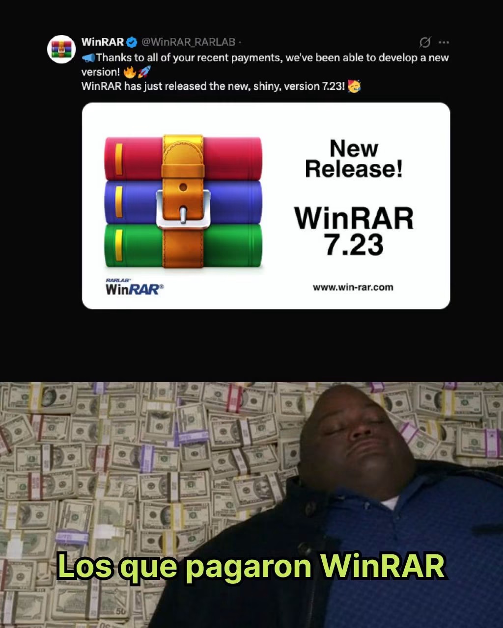 🚨 PAREN TODO! WinRAR lanzó una nueva actualización y bromeó 