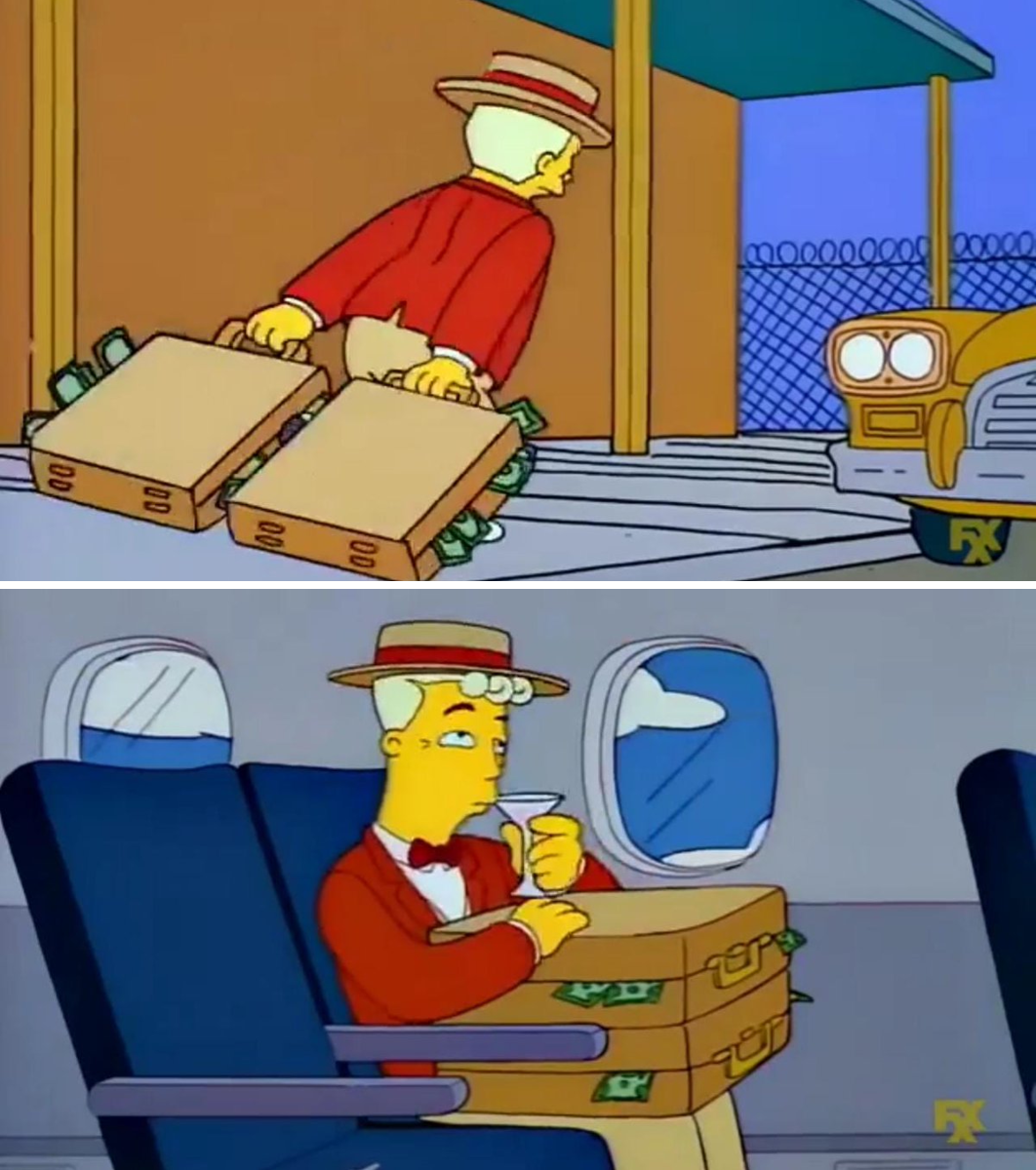 el admin de turinga escapandose con la recaudacion de las me