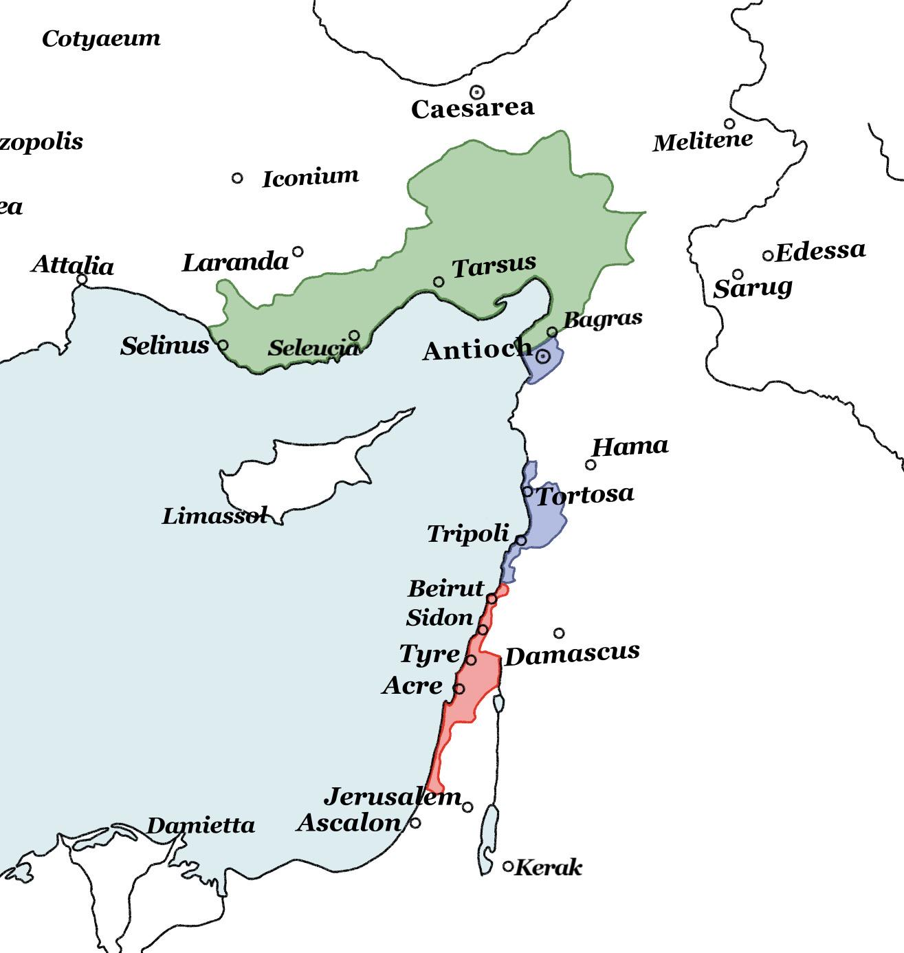 Estados Cruzados // Cilicia Armenia en 1259, en vísperas de 